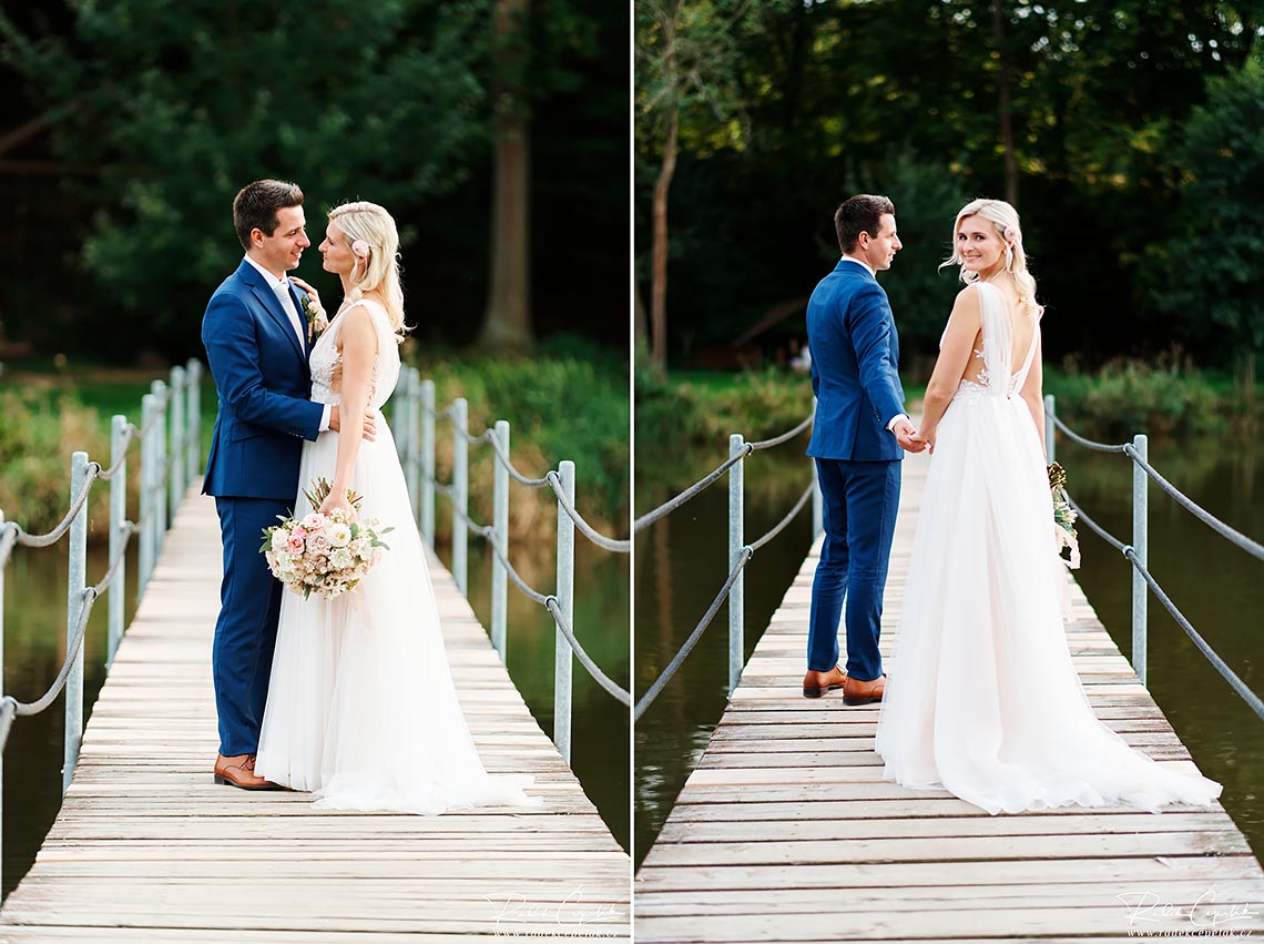 Svatební fotografie novomanželů Kněžmostka rybníky