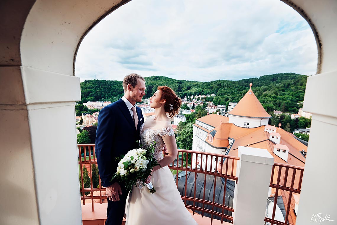 svatební fotografie hotel Imperiál Karlovy Vary