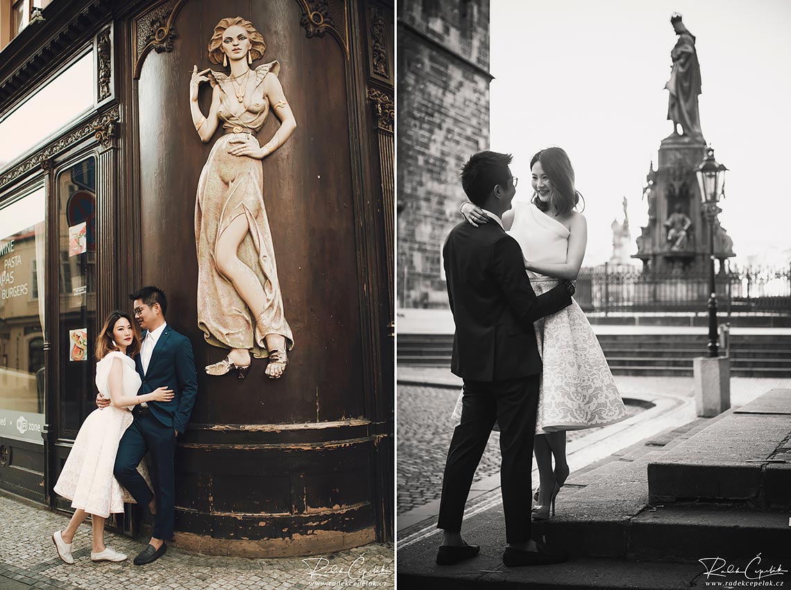 romantické fotografie Praha