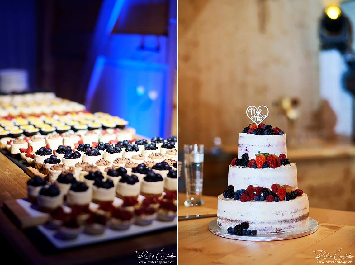 svadobná torta a sladké zákusky na svadbu