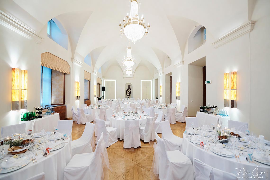 svatební hostina v hotelu Mandarin Oriental v Praze
