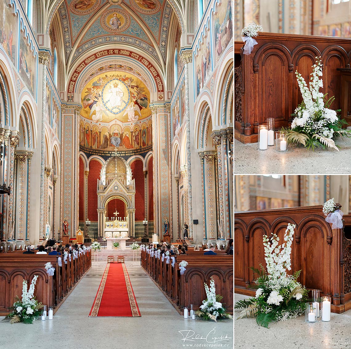 svatební církevní obřad v kostele sv. Cyrila a Metoděje v Praze