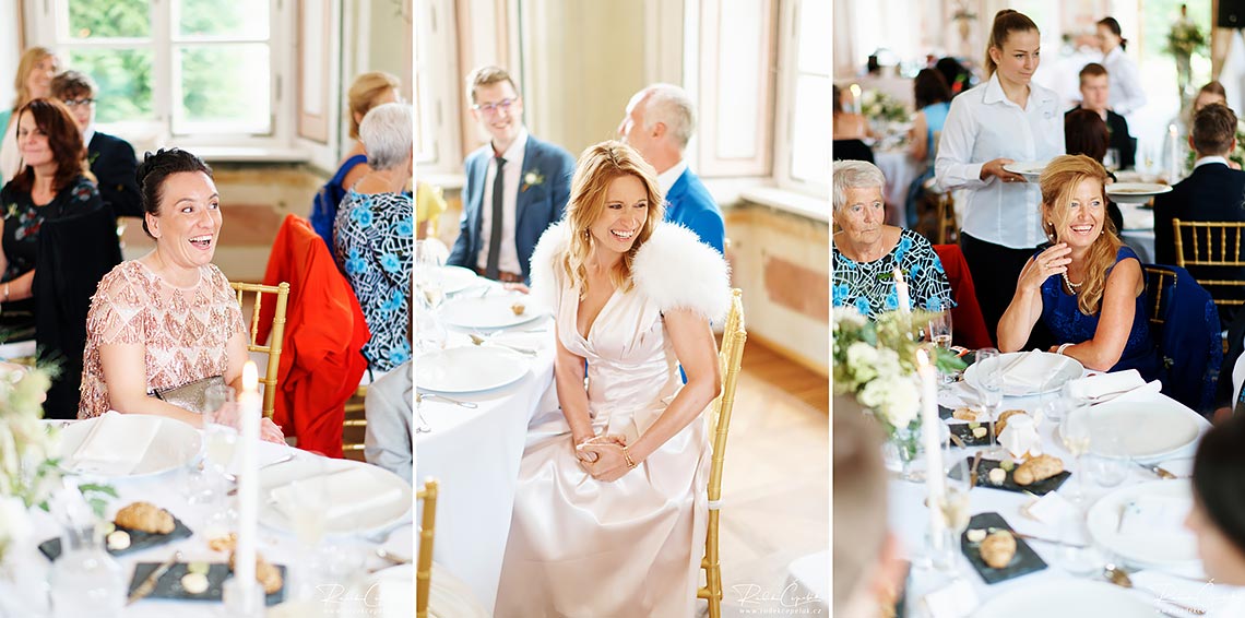 fotografie hostů - momentky, na svatební hostině