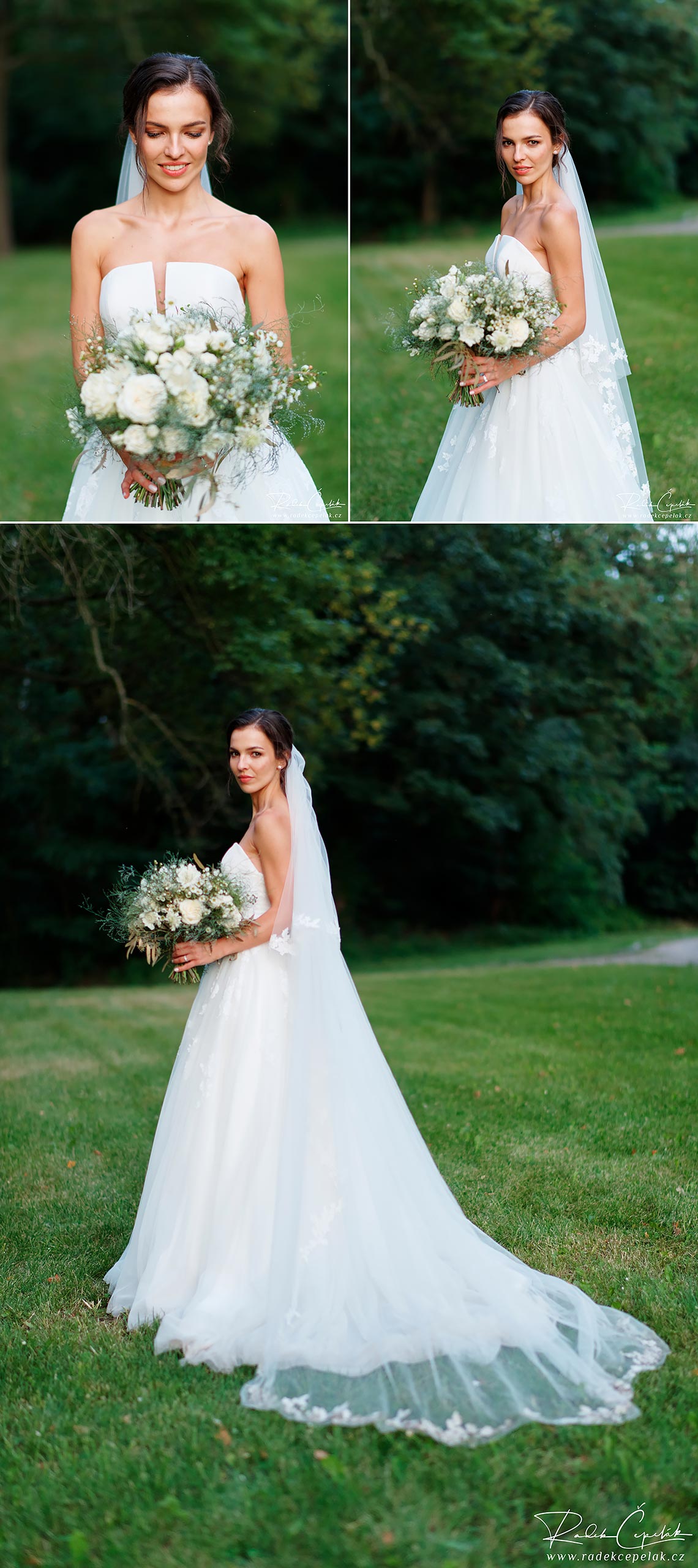 svatební fotografie portréty nevěsty