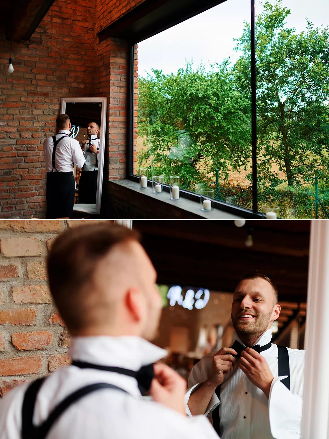 svatební příprava ženicha v Mlýnu na Dobré vodě