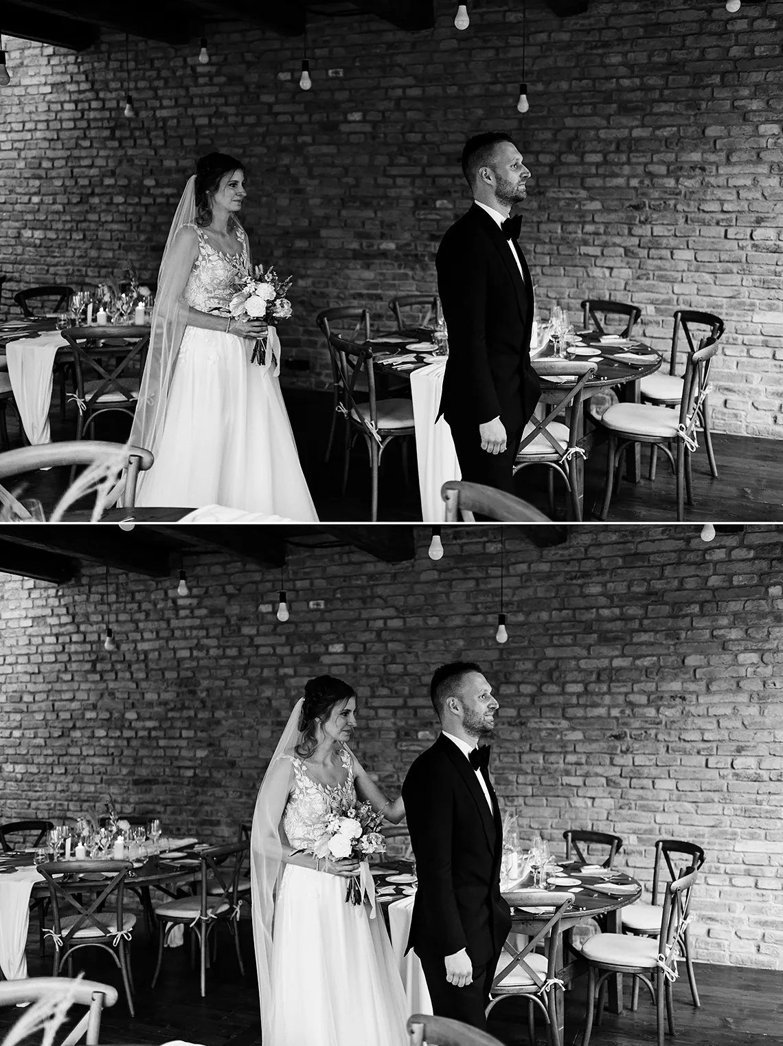 první setkání ženicha a nevěsty před svatebním obřadem