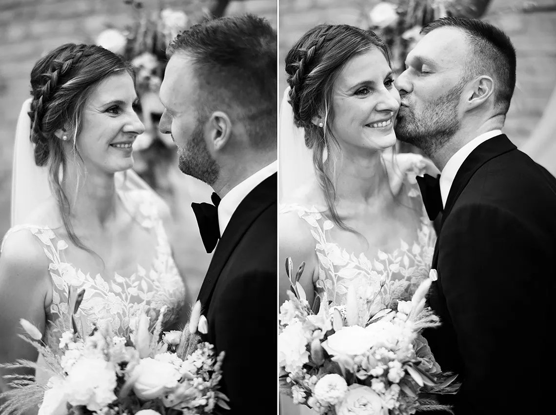 první momentky ženicha a nevěsty po svatebním obřadu