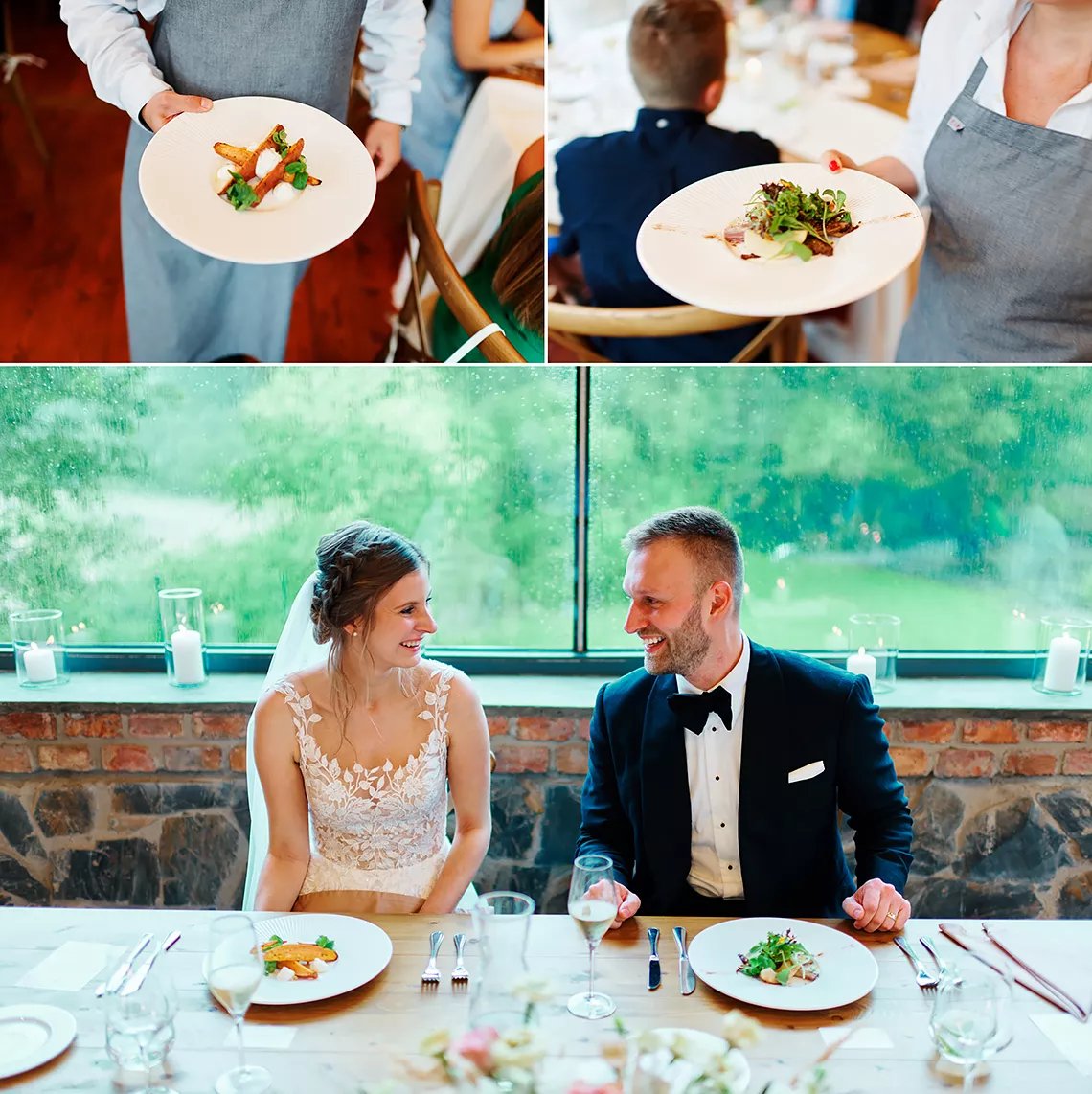 servírování svatební hostiny Mlýn na Dobré vodě