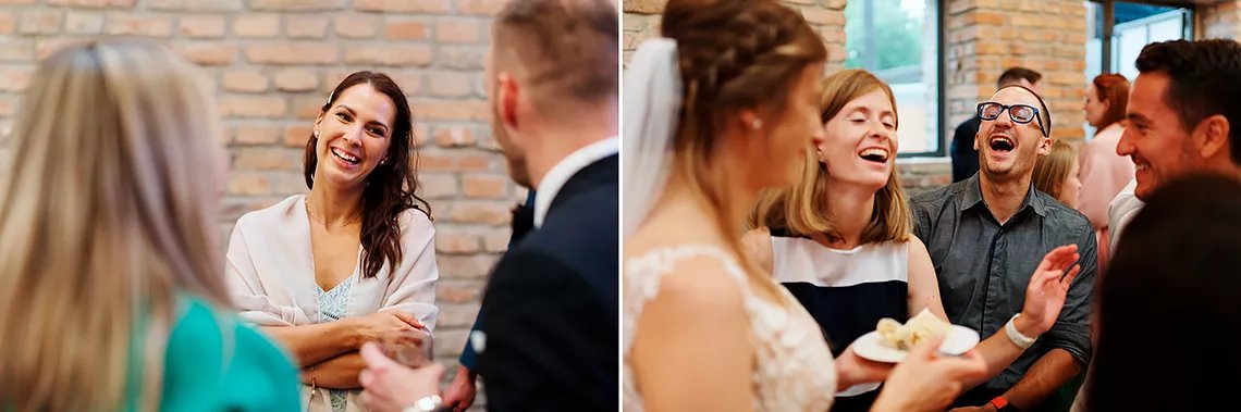 momentky svatebních hostů