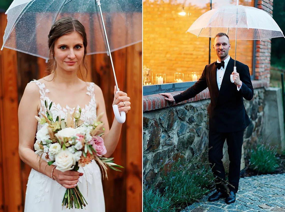 portrét nevěsty a ženicha