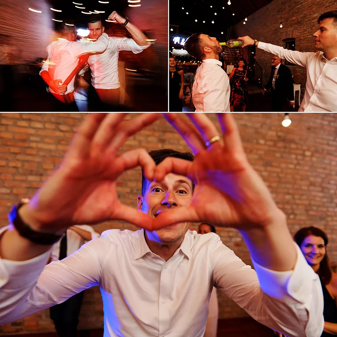 svatební fotky z párty v Mlýn na Dobré vodě