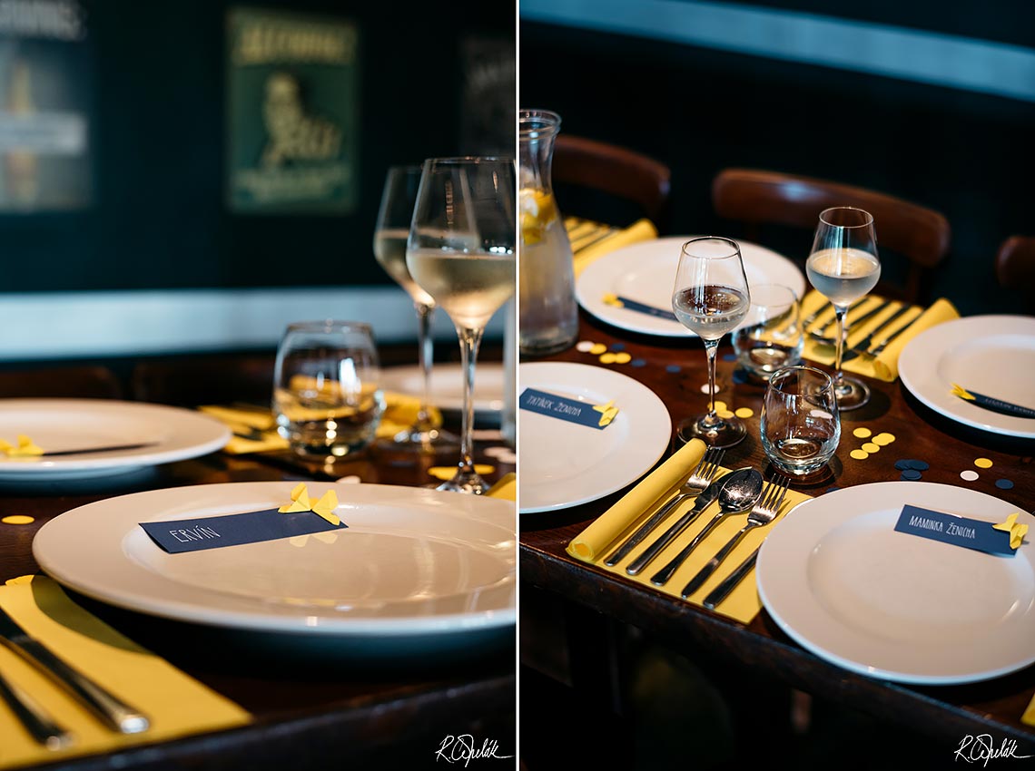 detaily svatební hostiny v restauraci Na Krásné Vyhlídce v Praze