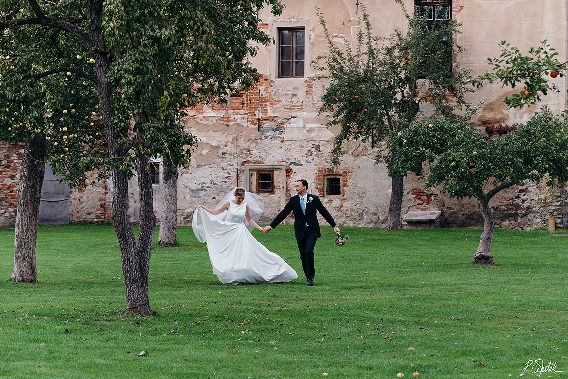 svatba pivovarská zahrada, Český Krumlov