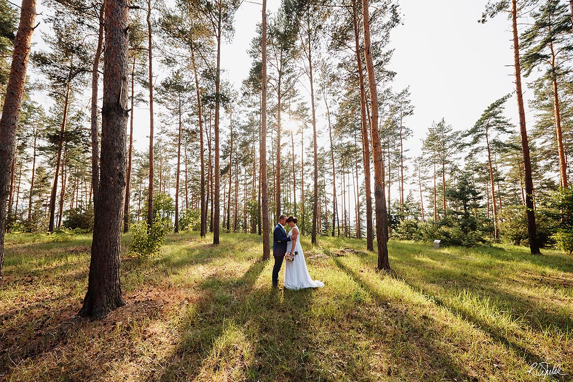 svatební fotografie v přírodě