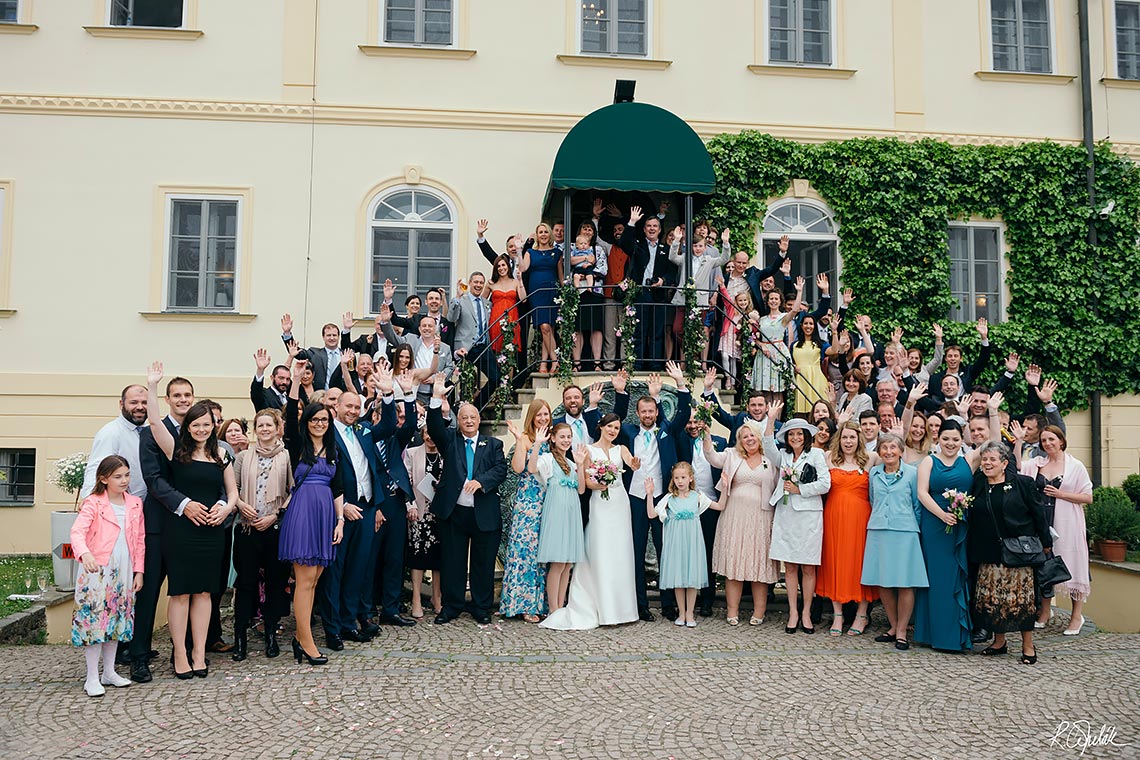 skupinová svatební fotografie, Nebozízek Praha