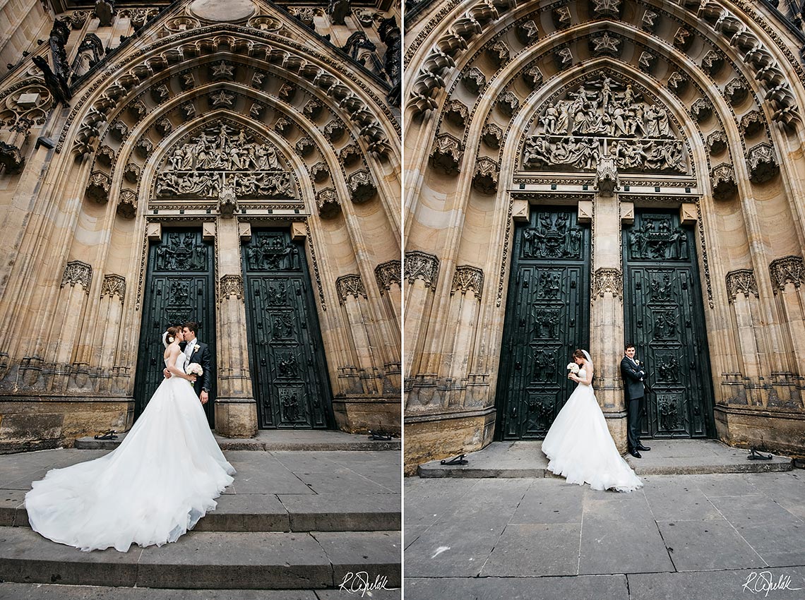 svatební fotografie v Praze u chrámu sv. Víta