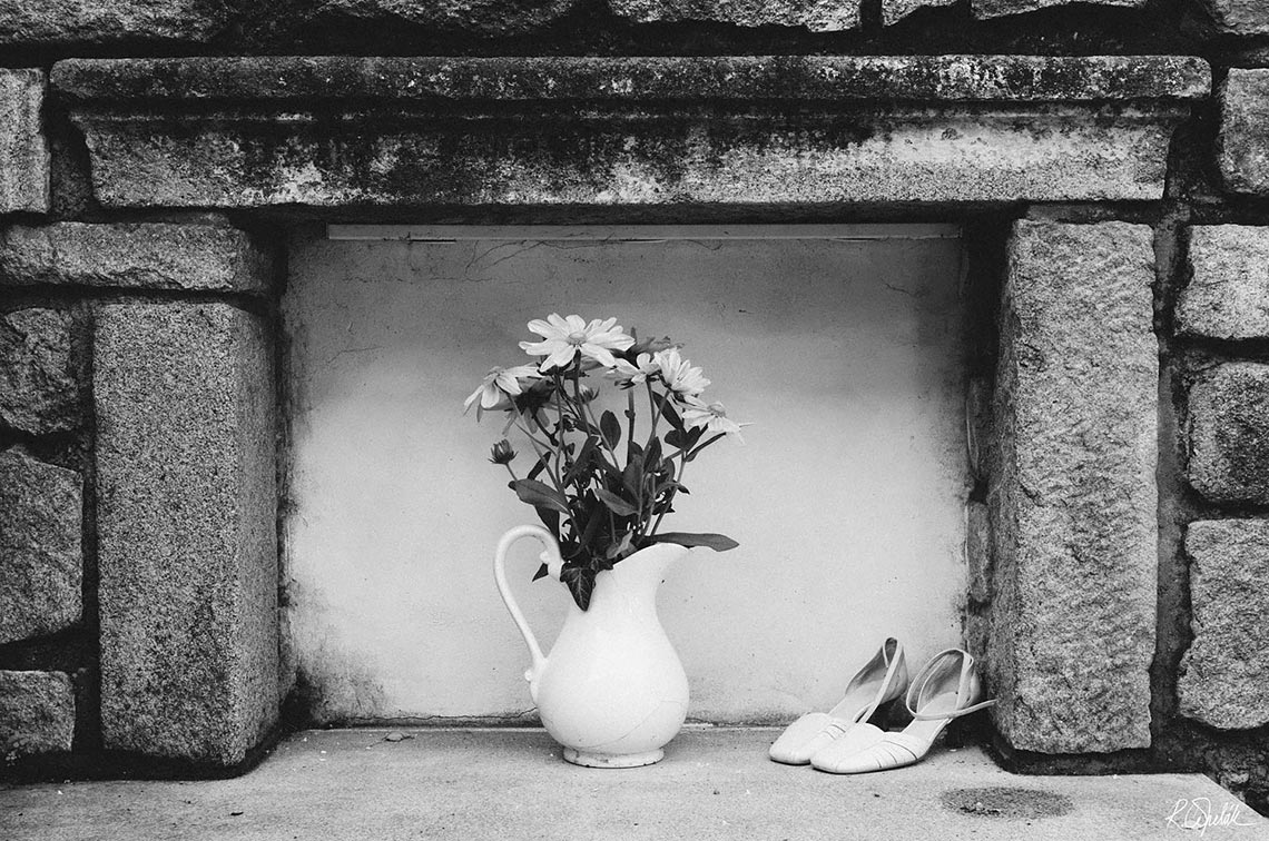zátiší svatební boty nevěsty