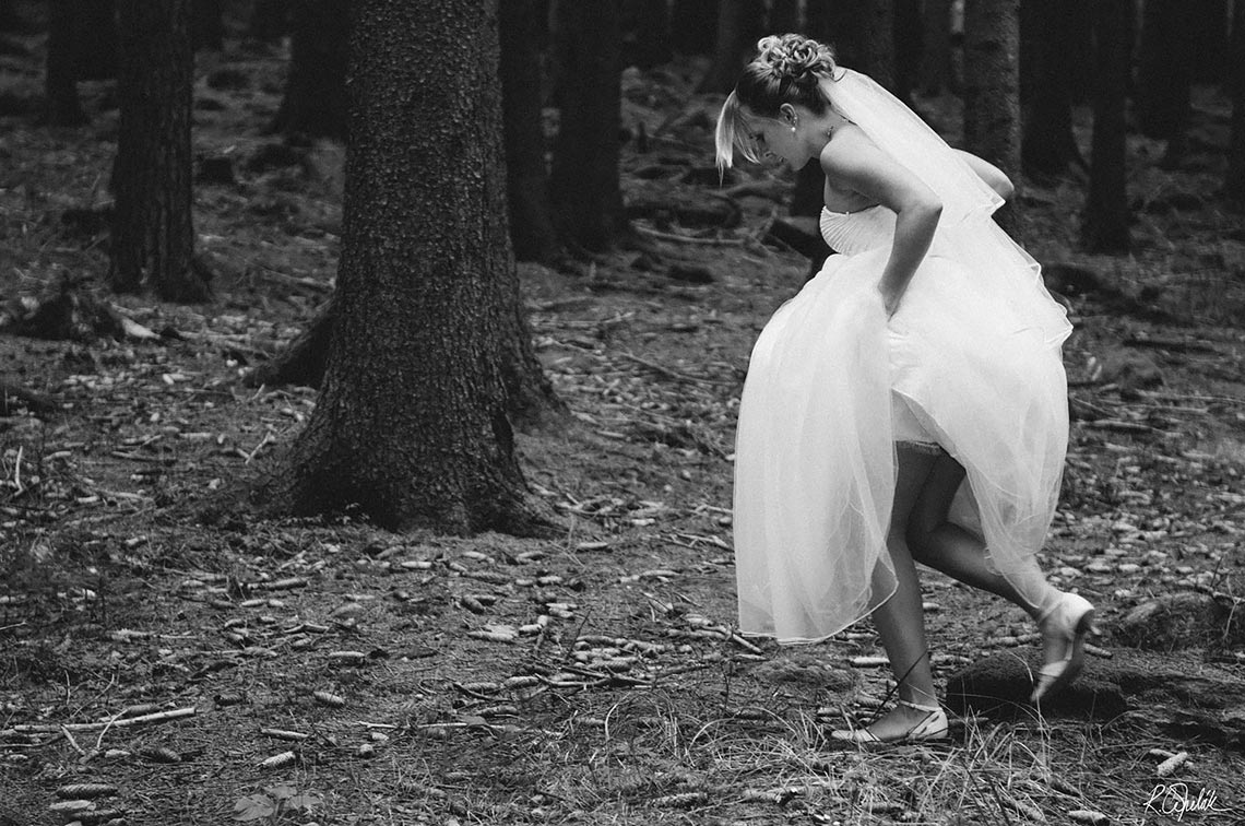 nevěsta v lese