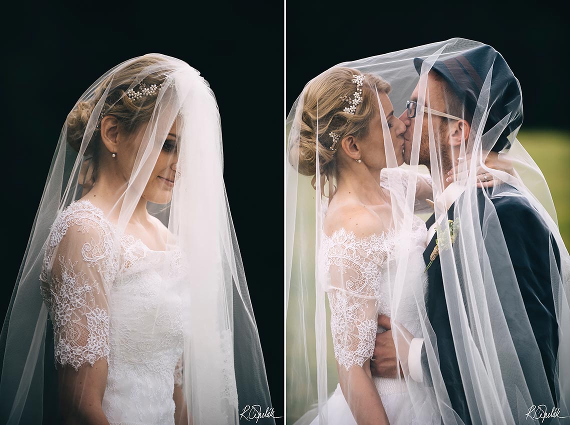 romantické svatební fotografie a portrét nevěsty