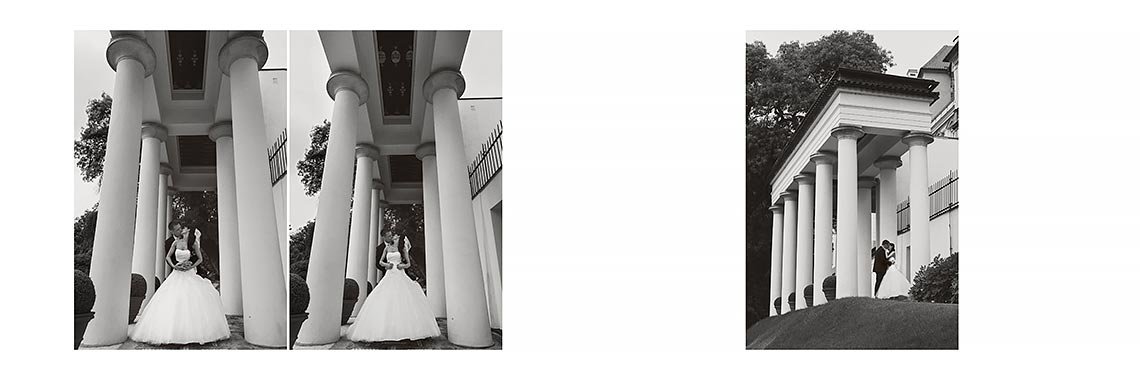 černobílé svatební foto v zahradách Pražského Hradu černobílé svatební foto v zahradách Pražského Hradu