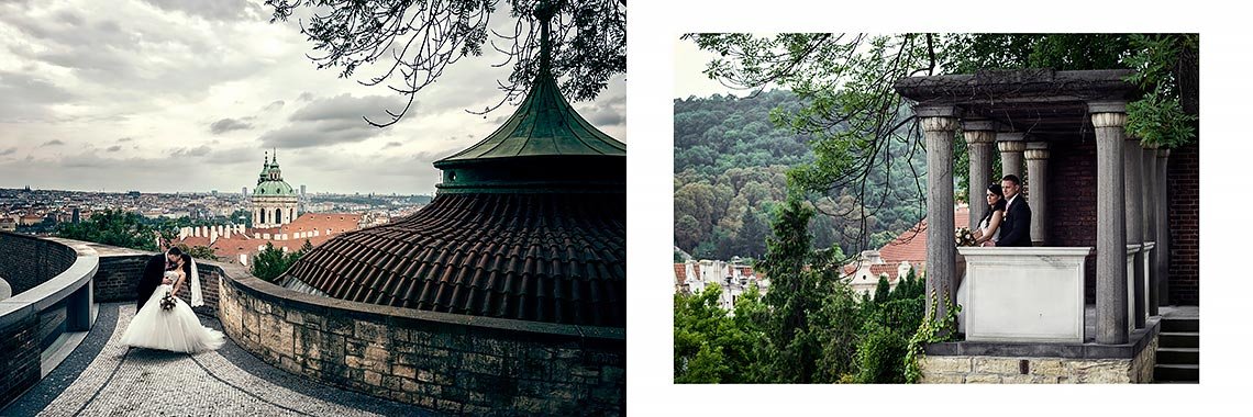 svatební fotografie s výhledem na Prahu svatební fotografie s výhledem na Prahu