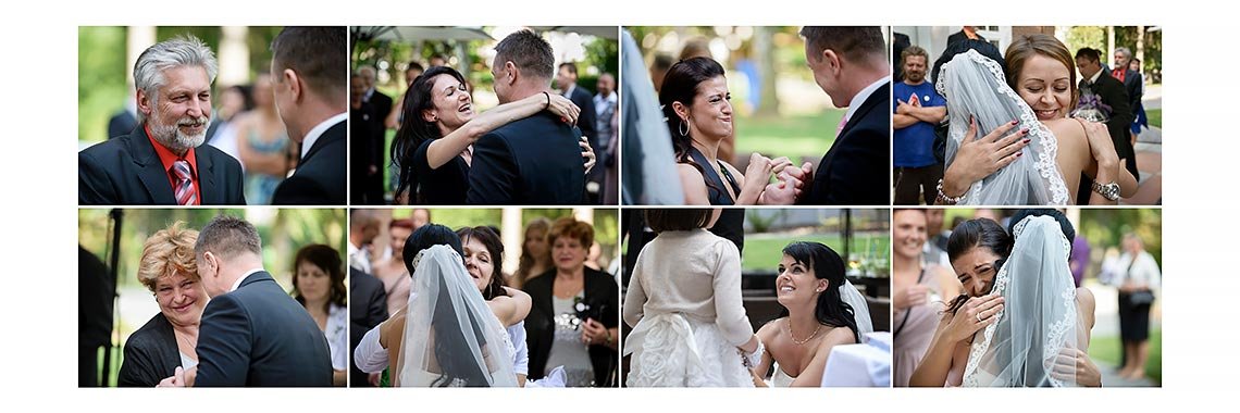 gratulace svatebních hostů po svatebním obřadu gratulace svatebních hostů po svatebním obřadu